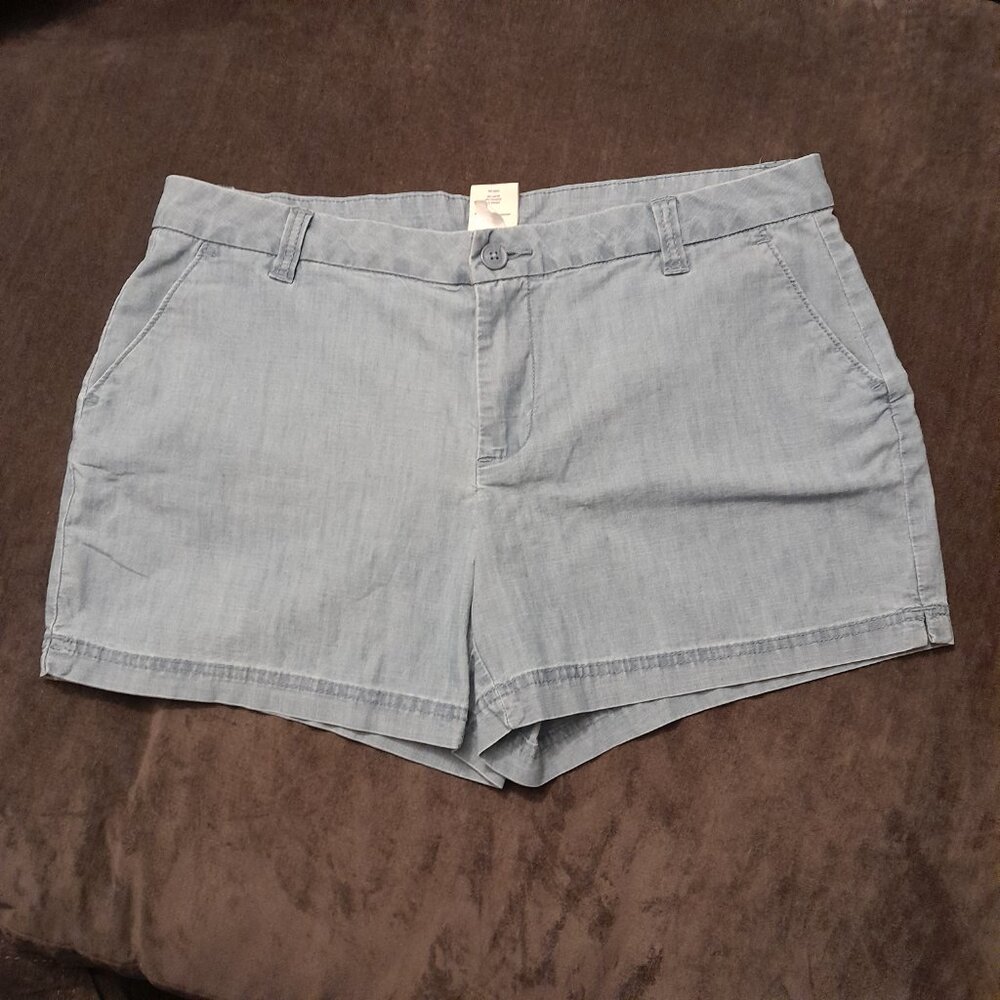 MAGELLAN Women's Blue-Gray Shorts Size 14